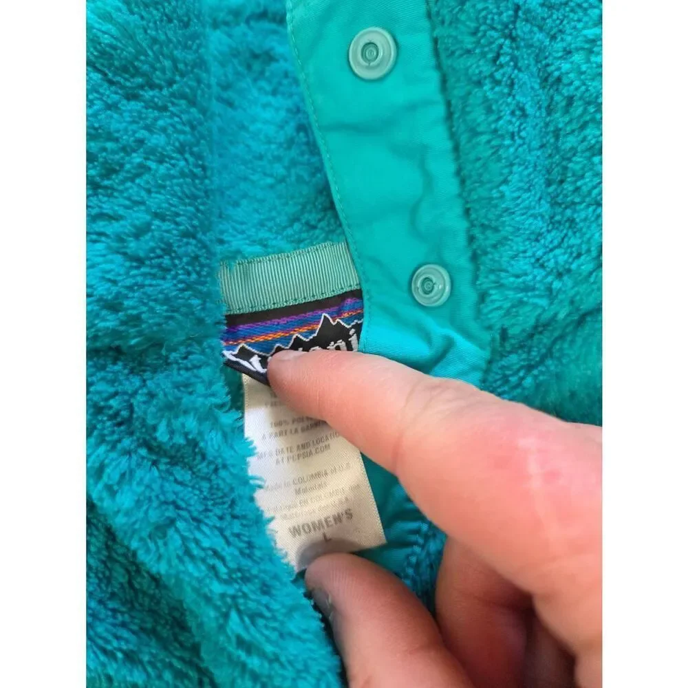 Patagonia Women's Re-Tool Snap-T Pullover in teal sz Large
